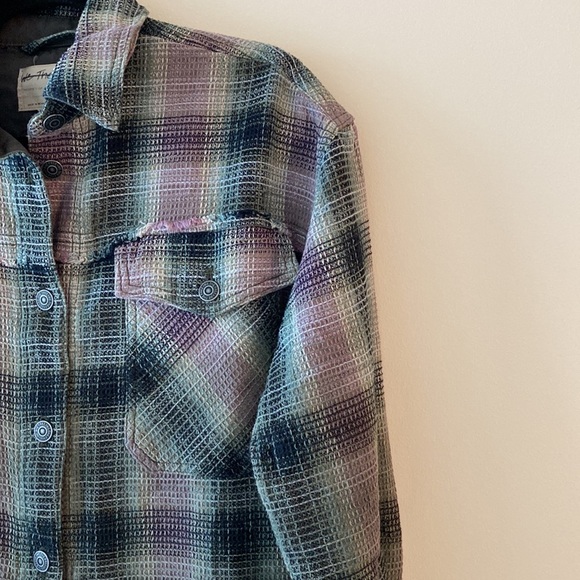 Free People Anneli Plaid Shirt Jacket - Picture 9 of 12